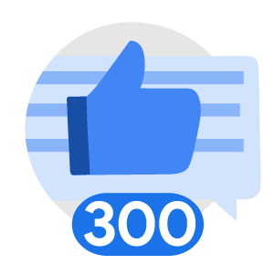 Likes Given 300